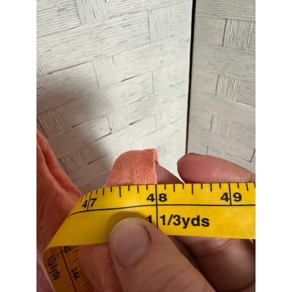 J Jill women’s dress fit & flare linen peach spring feminine natural tradMom￼ - Picture 10 of 11